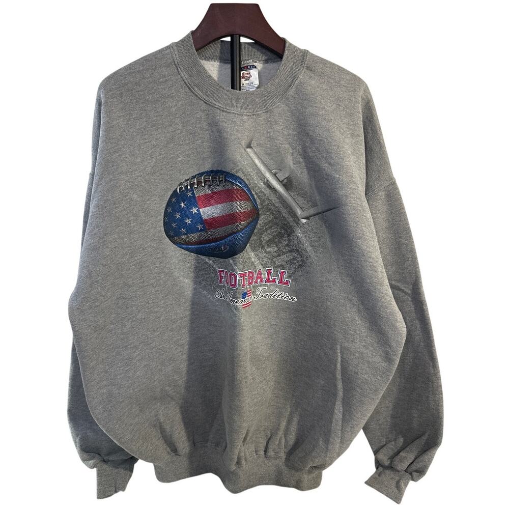 VTG 90s JERZEES Super Sweats 2XL Grey Crewneck Sweatshirt Y2K Size 2X